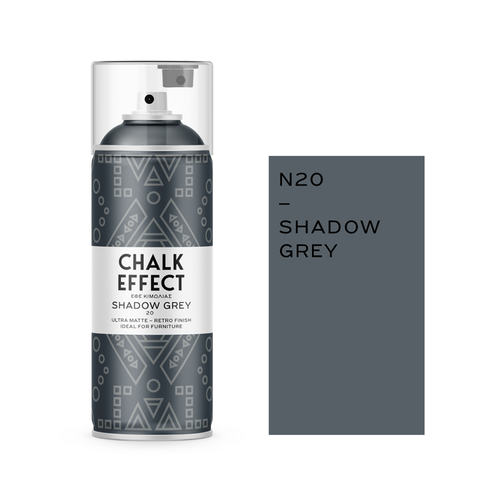 Xroma Kimolias se Spray Chalk Effect Shadow Grey No 20, 400ml